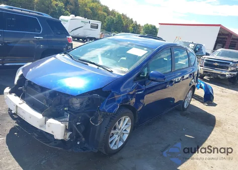 2012 Toyota Prius V Five z USA, uszkodzony, nr VIN JTDZN3EU5C3025940